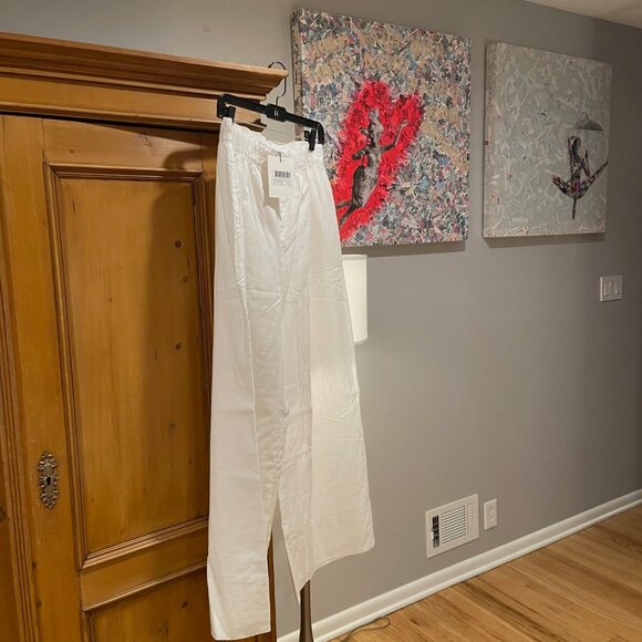 DISSH LINEN PANTS NWT WHITE Size US 10, Size 14 Australia - NEW -PERFECT!! - Picture 6 of 6